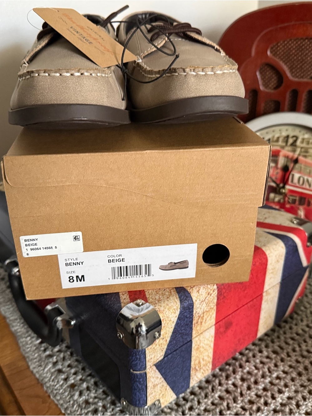 Benny Men's Beige Casual Boat Shoes
